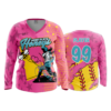 4784 WOMENS V NECK LONGSLEEVE HOME-PLATE-HONEYS-1