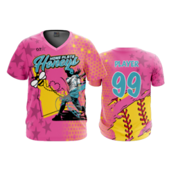 4784 MENS SPORT V NECK HOME-PLATE-HONEYS-1