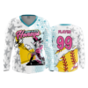 4784 WOMENS V NECK LONGSLEEVE HOME-PLATE-HONEYS-2