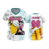 4784 WOMENS V NECK HOME-PLATE-HONEYS-2