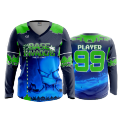 4781 WOMENS V NECK LONGSLEEVE BASE-INVADERS-2025-1