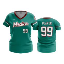4774 WOMENS V NECK MARLINS-2
