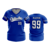 4168 WOMENS V NECK CAVSBLUE
