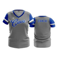4168 WOMENS V NECK CAVSCHARCOALCOACH
