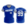 4168 WOMENS V NECK SEBLUE