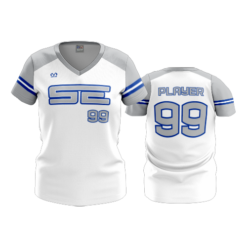4168 WOMENS V NECK SEWHITE