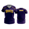 4168 WOMENS V NECK TIGERSPURPLECOACH
