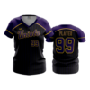 4168 WOMENS V NECK UNIOTOBLACK