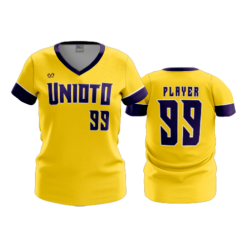 4168 WOMENS V NECK UNIOTOGOLD
