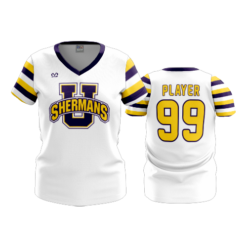 4168 WOMENS V NECK UNIOTOWHITE