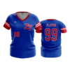 4168 WOMENS V NECK ZANEBLUE