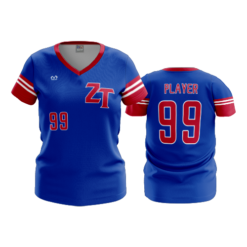 4168 WOMENS V NECK ZANEBLUE