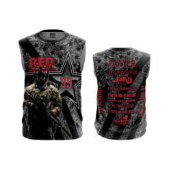 4800 MENS SPORT CREW NECK SLEEVELESS RED