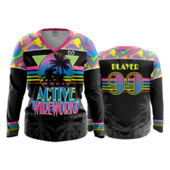 4799 WOMENS V NECK LONGSLEEVE ACTIVE-WIREWORKS