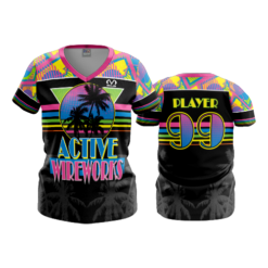 4799 WOMENS V NECK ACTIVE-WIREWORKS