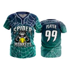 4796 WOMENS 2 BUTTON SCOOP NECK SPIDER-MONKEYS-1