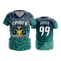 4796 WOMENS V NECK SPIDER-MONKEYS-1