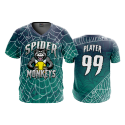 4796 MENS SPORT V NECK SPIDER-MONKEYS-1