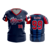 3823 WOMENS V NECK OHIO-GLORY-1