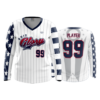 3823 WOMENS V NECK LONGSLEEVE OHIO-GLORY-2