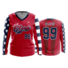 3823 WOMENS V NECK LONGSLEEVE OHIO-GLORY-3