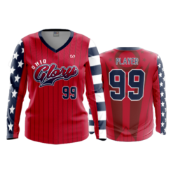 3823 WOMENS V NECK LONGSLEEVE OHIO-GLORY-3