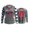 3823 WOMENS V NECK LONGSLEEVE OHIO-GLORY-4