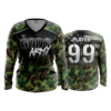 4805 WOMENS V NECK LONGSLEEVE GODS-ARMY-1