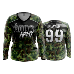 4805 WOMENS V NECK LONGSLEEVE GODS-ARMY-1