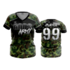4805 WOMENS V NECK GODS-ARMY-1