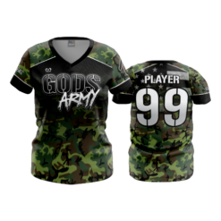 4805 WOMENS V NECK GODS-ARMY-1