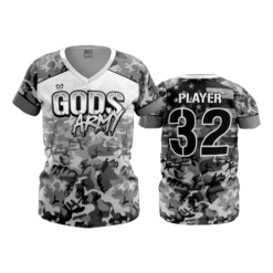 4806 WOMENS V NECK GODS-ARMY-2