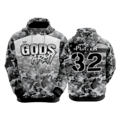 4806 UNISEX FLEECE HOODY GODS-ARMY-2