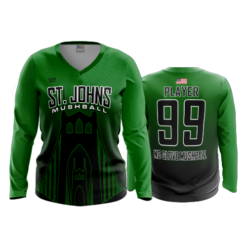 1285 WOMENS V NECK LONGSLEEVE ST-JOHNS-MUSHBALL