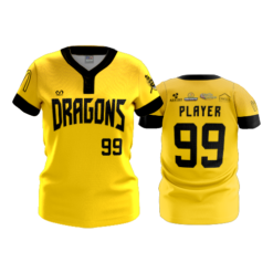 3308 WOMENS 2 BUTTON SCOOP NECK DRAGONS-2