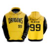3308 UNISEX FLEECE HOODY DRAGONS-2