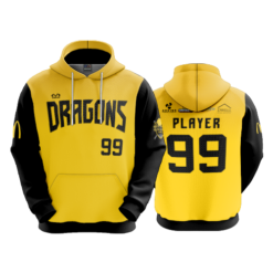 3308 UNISEX FLEECE HOODY DRAGONS-2