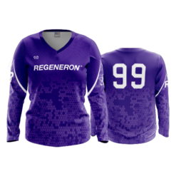 3420 WOMENS V NECK LONGSLEEVE REGENERON-1