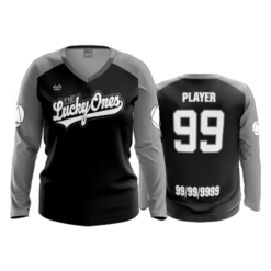 4798 WOMENS V NECK LONGSLEEVE THE-LUCKY-ONES-1