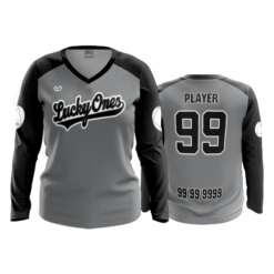 4798 WOMENS V NECK LONGSLEEVE THE-LUCKY-ONES-2