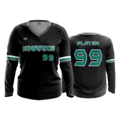 3874 WOMENS V NECK LONGSLEEVE COLUMBUS-SHARKS-25-1