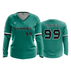 3874 WOMENS V NECK LONGSLEEVE COLUMBUS-SHARKS-25-2