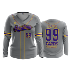 4813 WOMENS V NECK LONGSLEEVE SHOWTIME-2