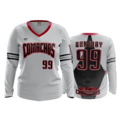 2450 WOMENS V NECK LONGSLEEVE COMACHOS-2
