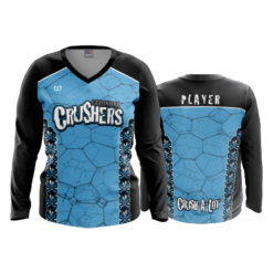 3991 WOMENS V NECK LONGSLEEVE CAROLINA-CRUSHERS-3