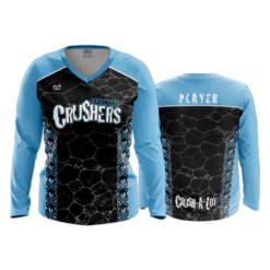 3991 WOMENS V NECK LONGSLEEVE CAROLINA-CRUSHERS-4