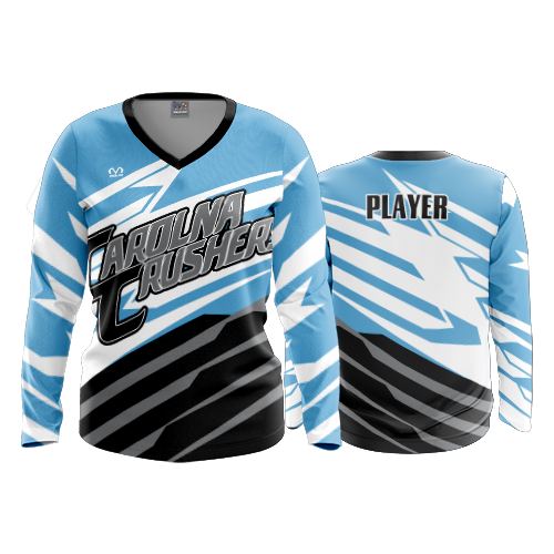 4820 WOMENS V NECK LONGSLEEVE CAROLINA-CRUSHERS-2