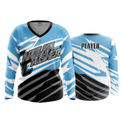 3991 WOMENS V NECK LONGSLEEVE CAROLINA-CRUSHERS-2