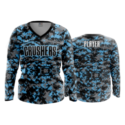 3991 WOMENS V NECK LONGSLEEVE CAROLINA-CRUSHERS-3