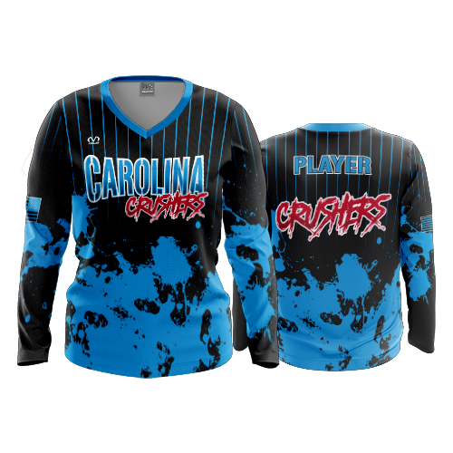 4820 WOMENS V NECK LONGSLEEVE CAROLINA-CRUSHERS-4